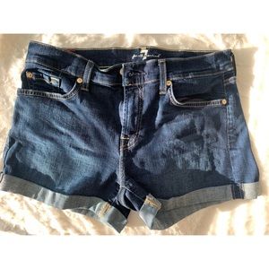 7 For All Mankind Mid Roll Shorts